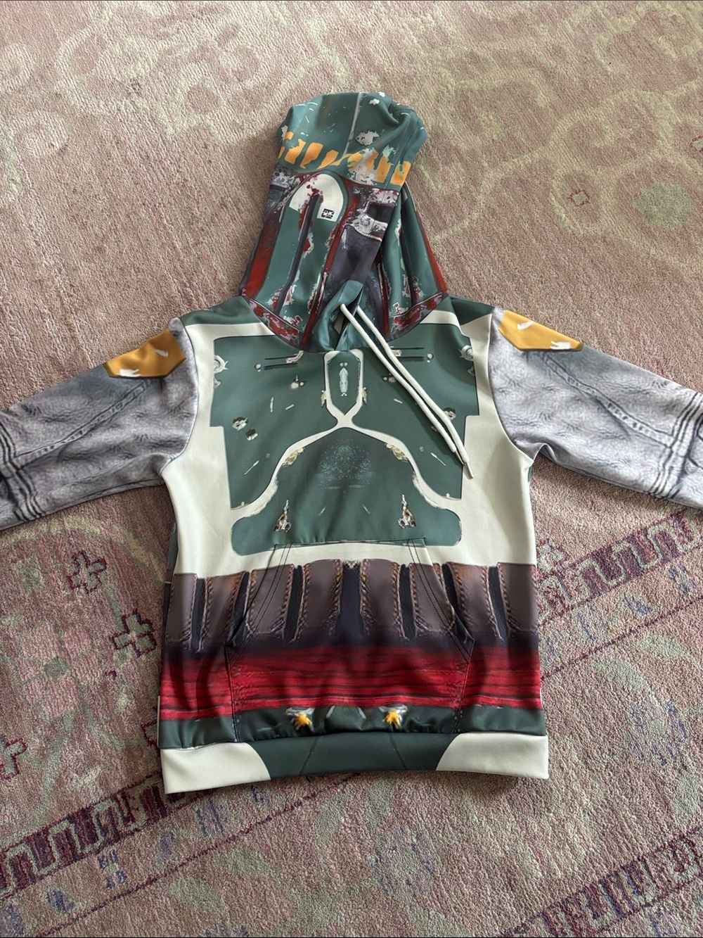 Kids Green Boba Fett Inspired Costume Hoodie